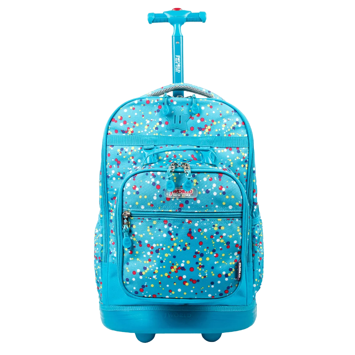 Duo Rolling Backpack With Detachable Lunch Box Set (18 Inch) in Color Dots