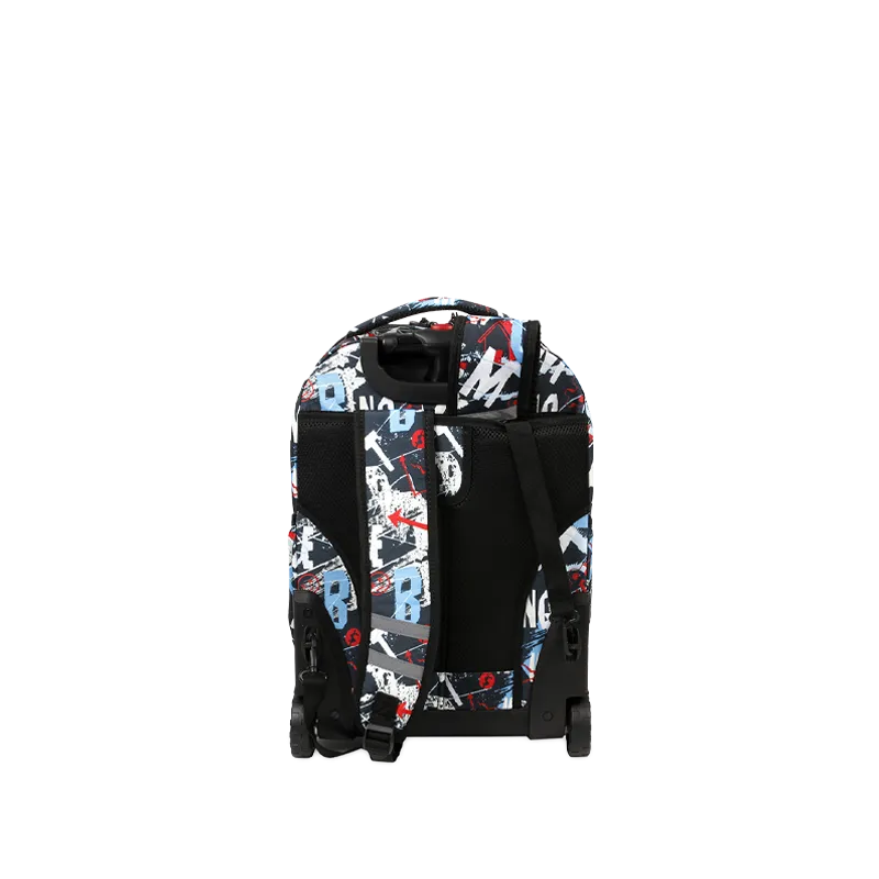 Duo Rolling Backpack With Detachable Lunch Box Set (18 Inch) in Graffiti