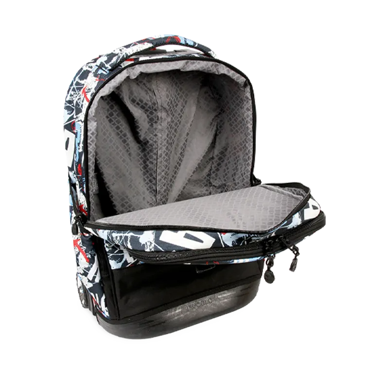 Duo Rolling Backpack With Detachable Lunch Box Set (18 Inch) in Graffiti