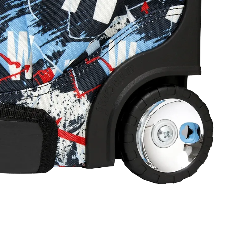 Duo Rolling Backpack With Detachable Lunch Box Set (18 Inch) in Graffiti