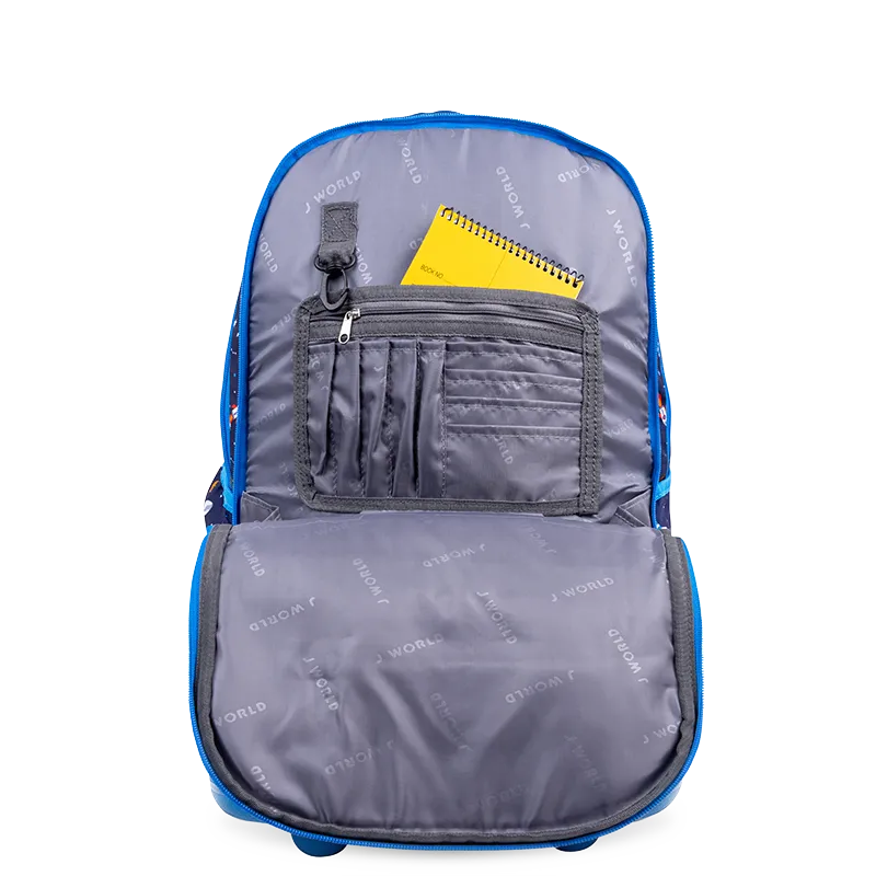 Duo Rolling Backpack With Detachable Lunch Box Set (18 Inch) in Spaceship