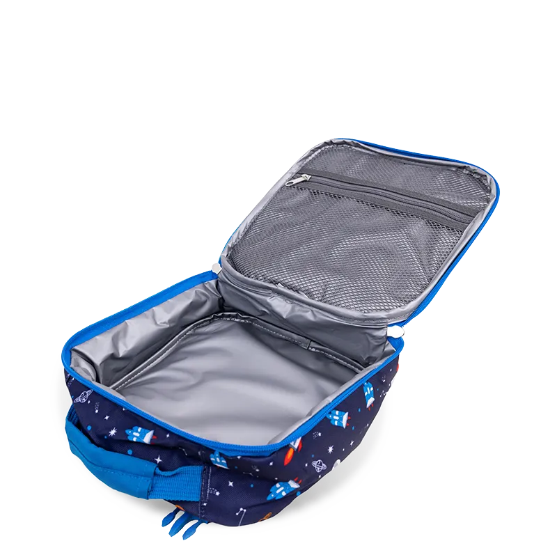 Duo Rolling Backpack With Detachable Lunch Box Set (18 Inch) in Spaceship