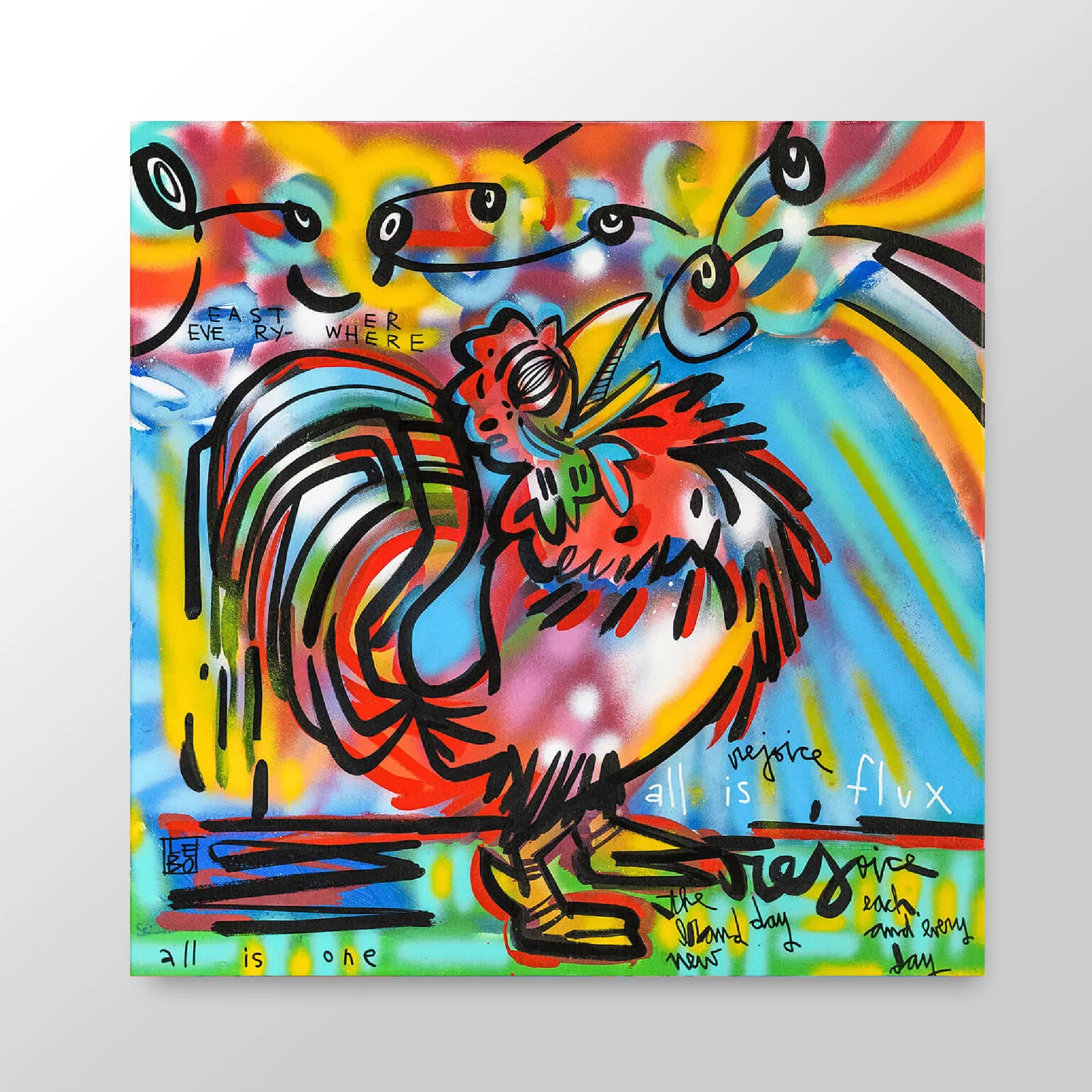 Easter Everywhere - Published Art - Lebo Brushed Aluminum Artbond
