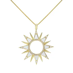 Enamel Sun Necklace