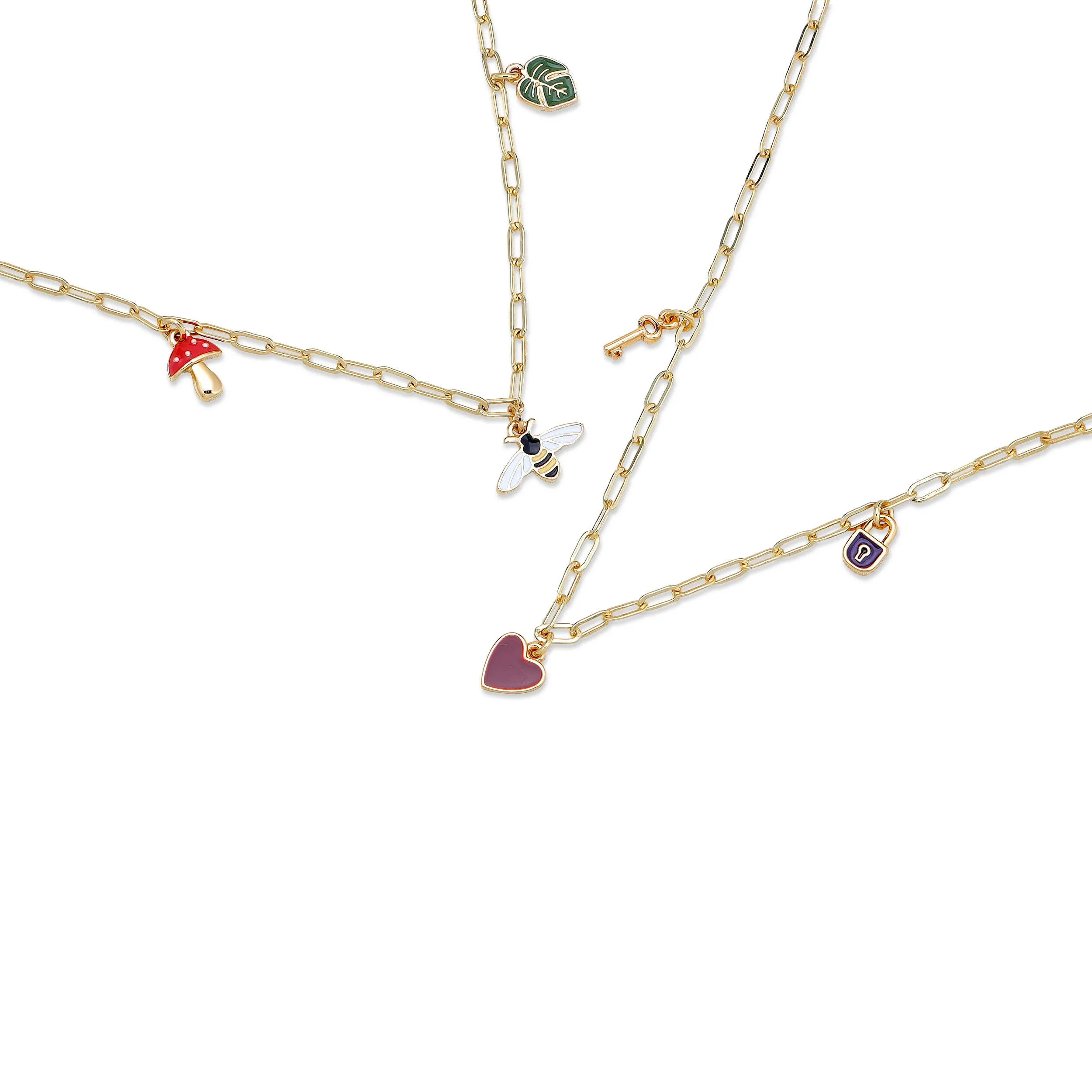 ENAMEL TREASURE NECKLACES