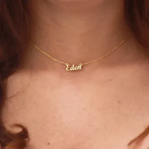 Extra Tiny Name Necklace