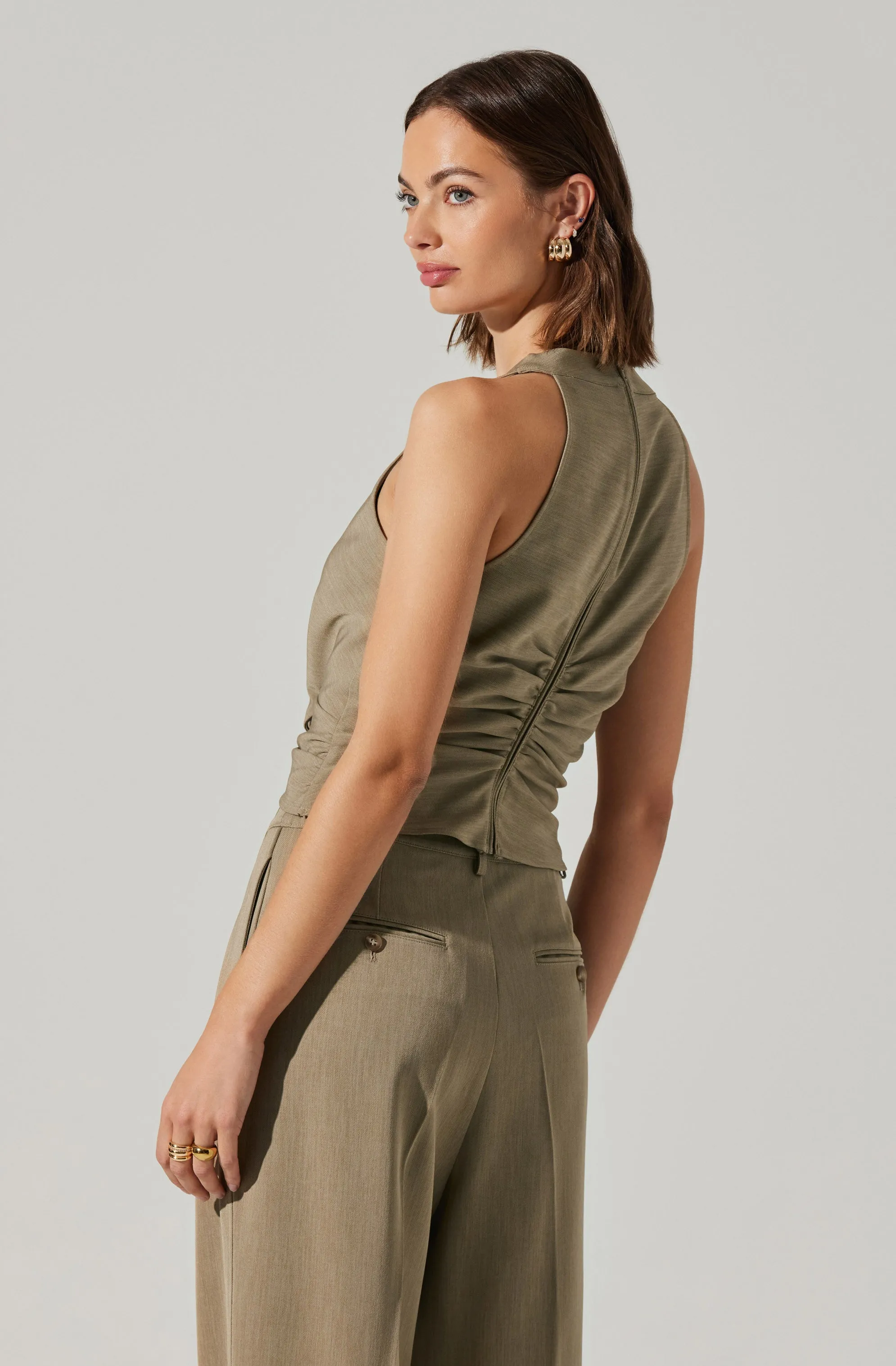 Faria Twist Front Crop Top
