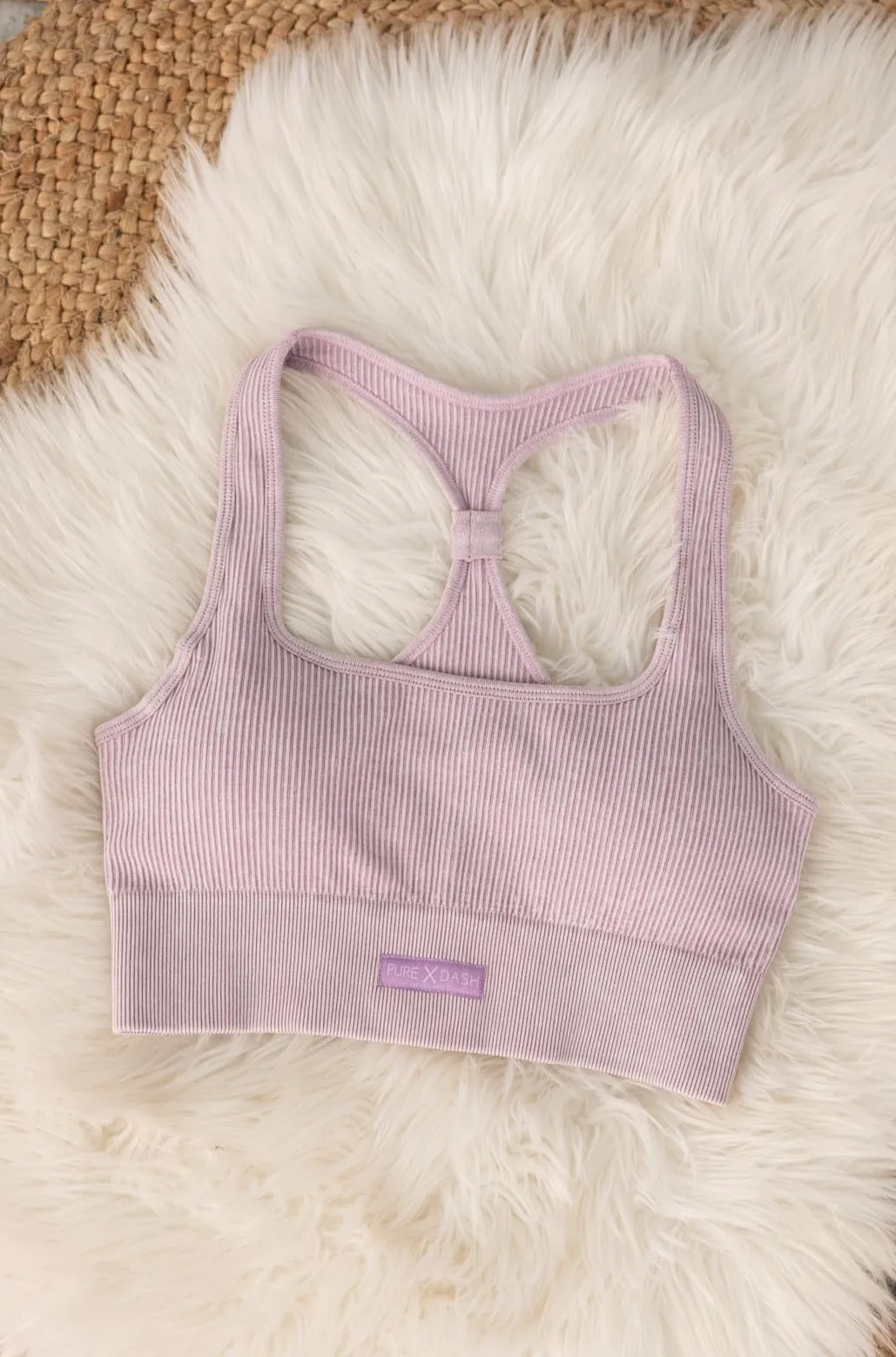 Flex Rib Seamless Bra - Lavender Wash