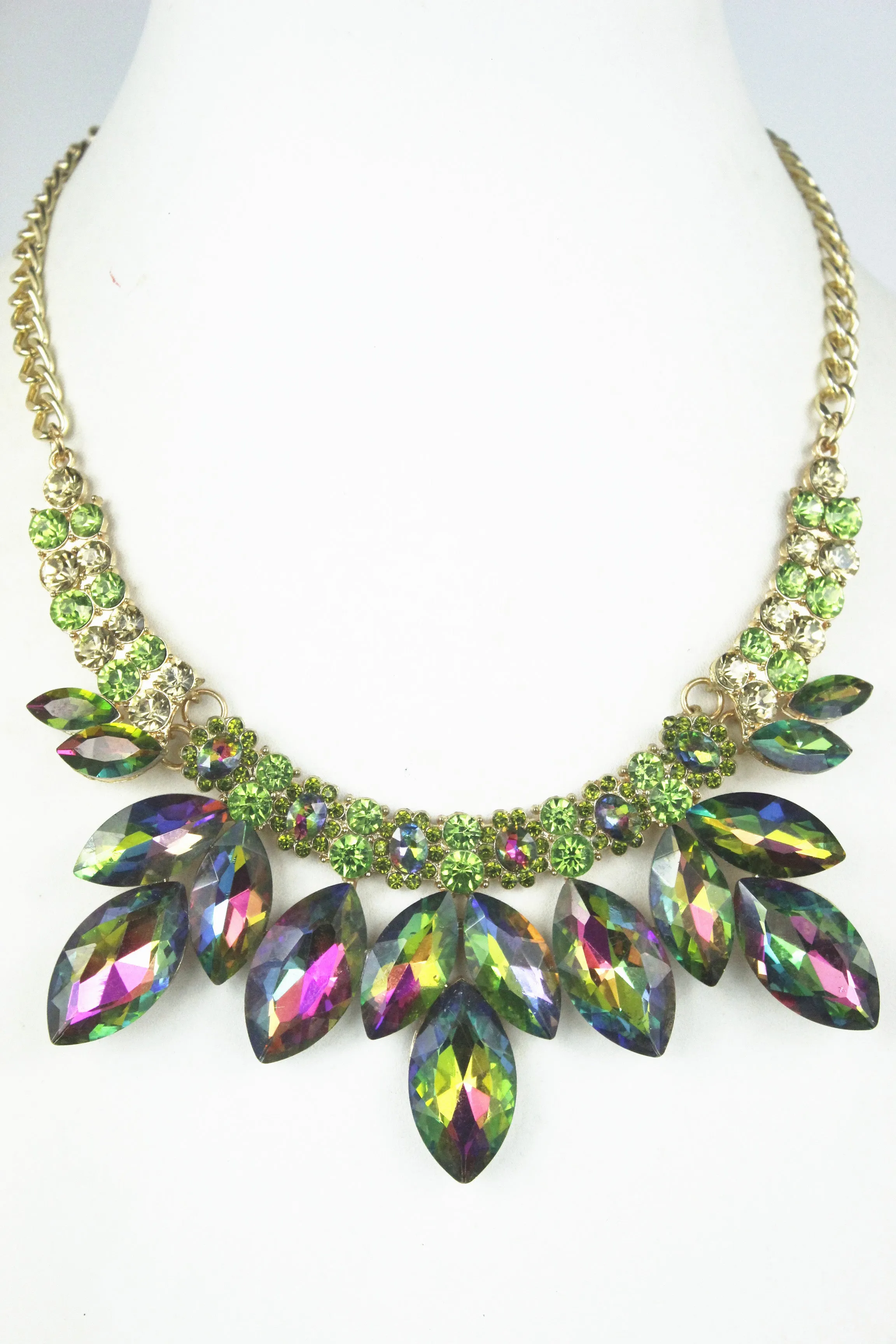 Floral Crystal Necklaces N2546