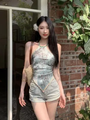 Floral Scarf Top