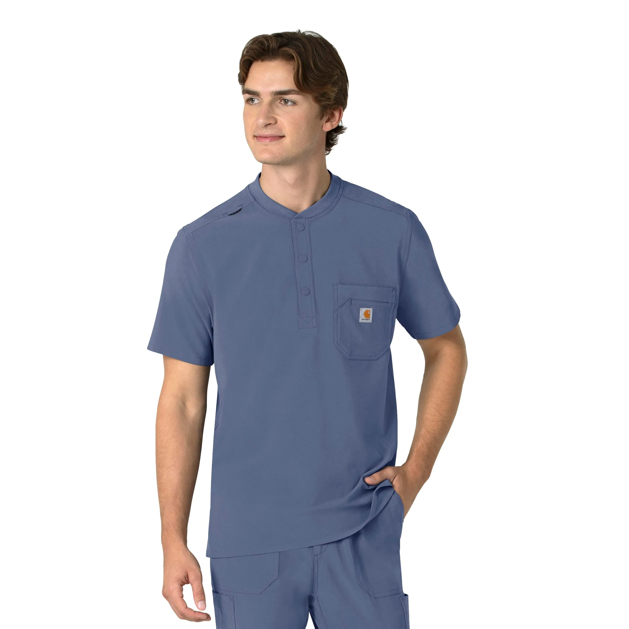 Force Cross-Flex C16310 Men's Henley Scrub Top Riverside