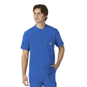 Force Cross-Flex C16310 Men's Henley Scrub Top Royal