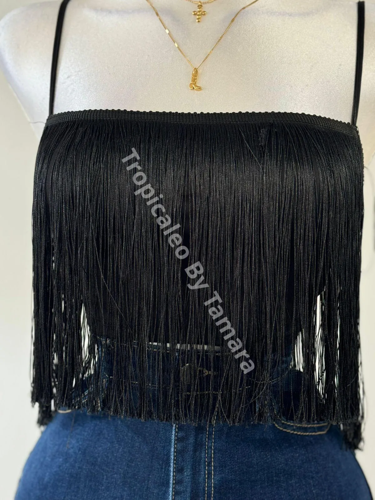 Fringe Glam Crop Top