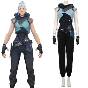 Game Valorant Jumpsuit Jett Halloween Outfit Cosplay Costume