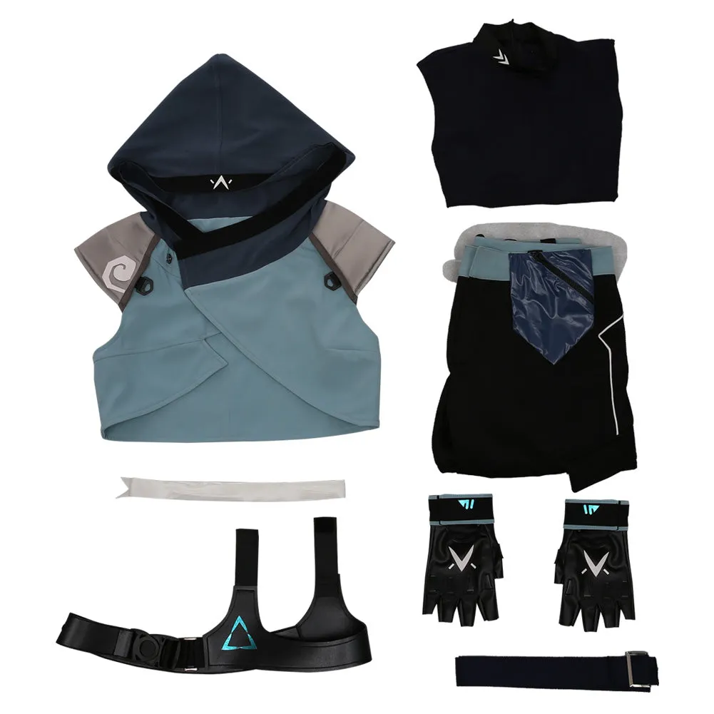 Game Valorant Jumpsuit Jett Halloween Outfit Cosplay Costume