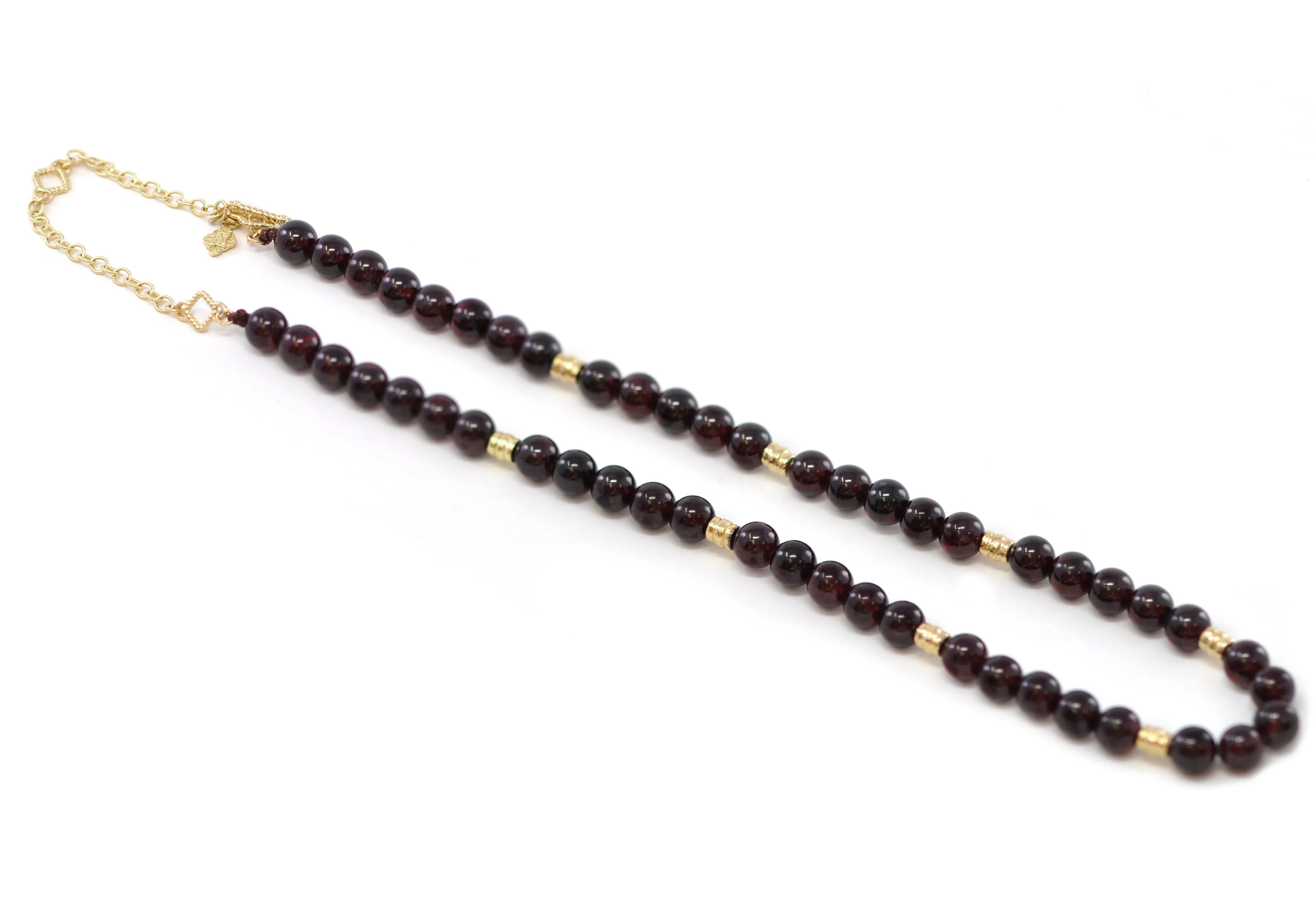 Garnet Beaded Necklace