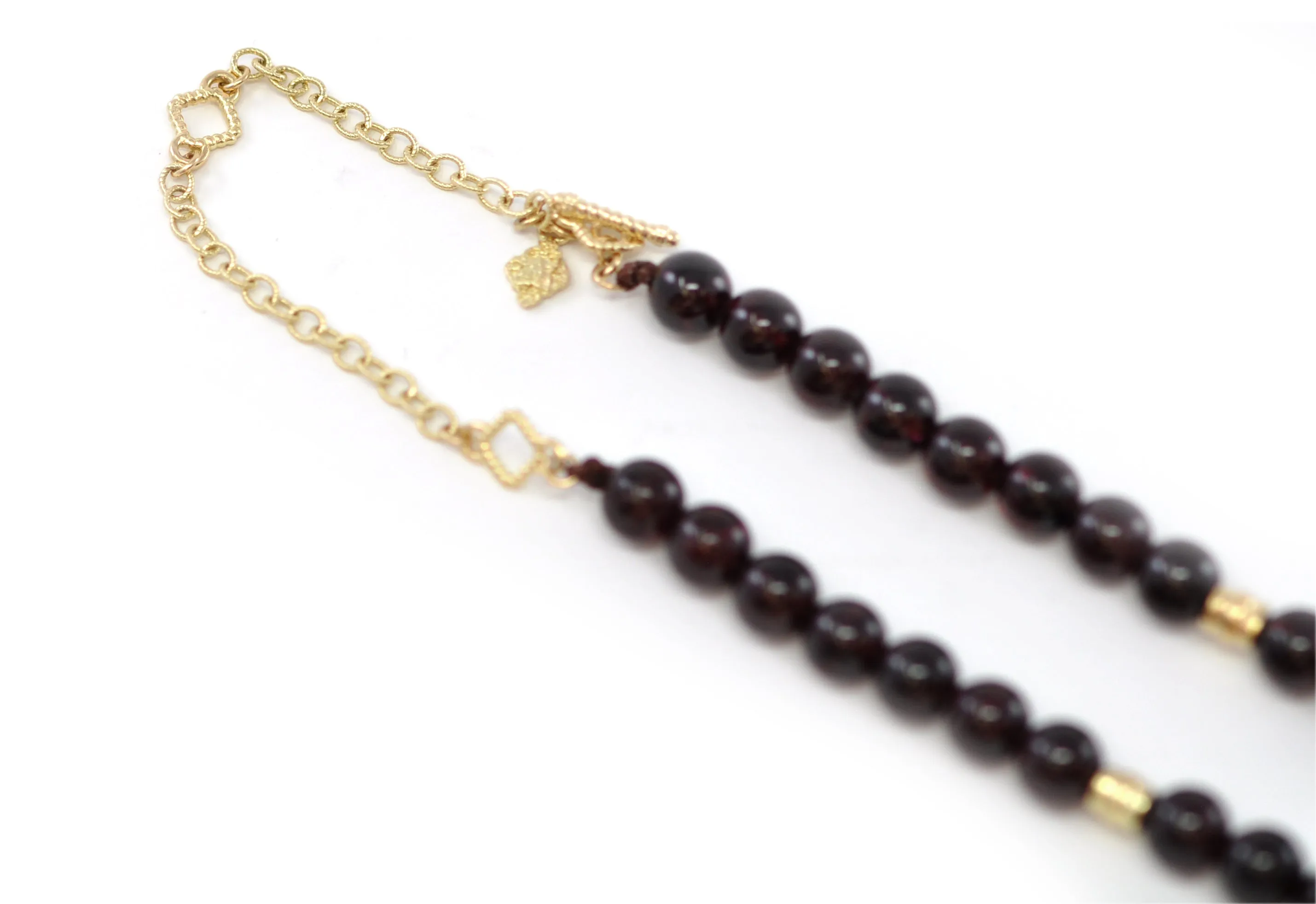 Garnet Beaded Necklace