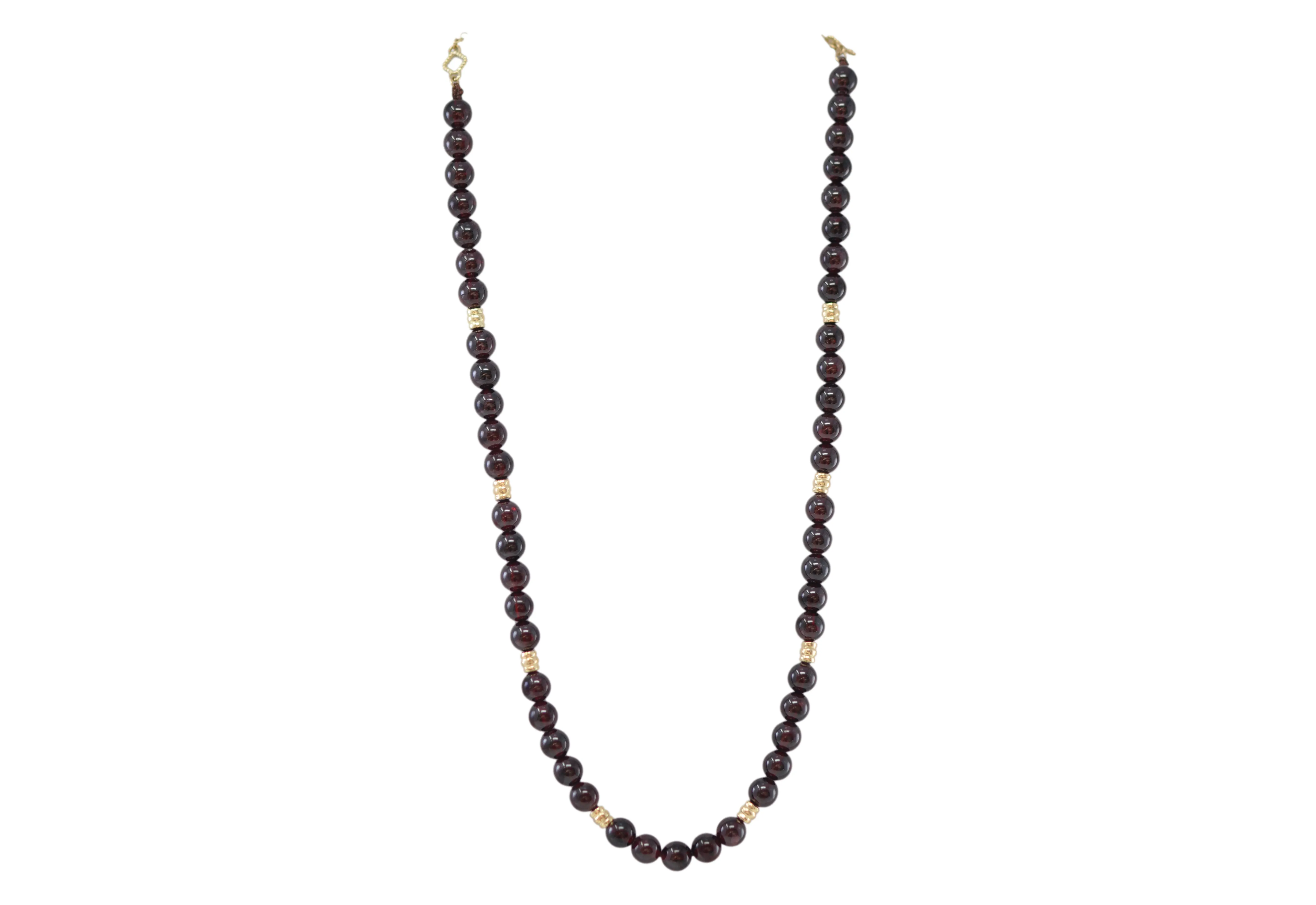 Garnet Beaded Necklace