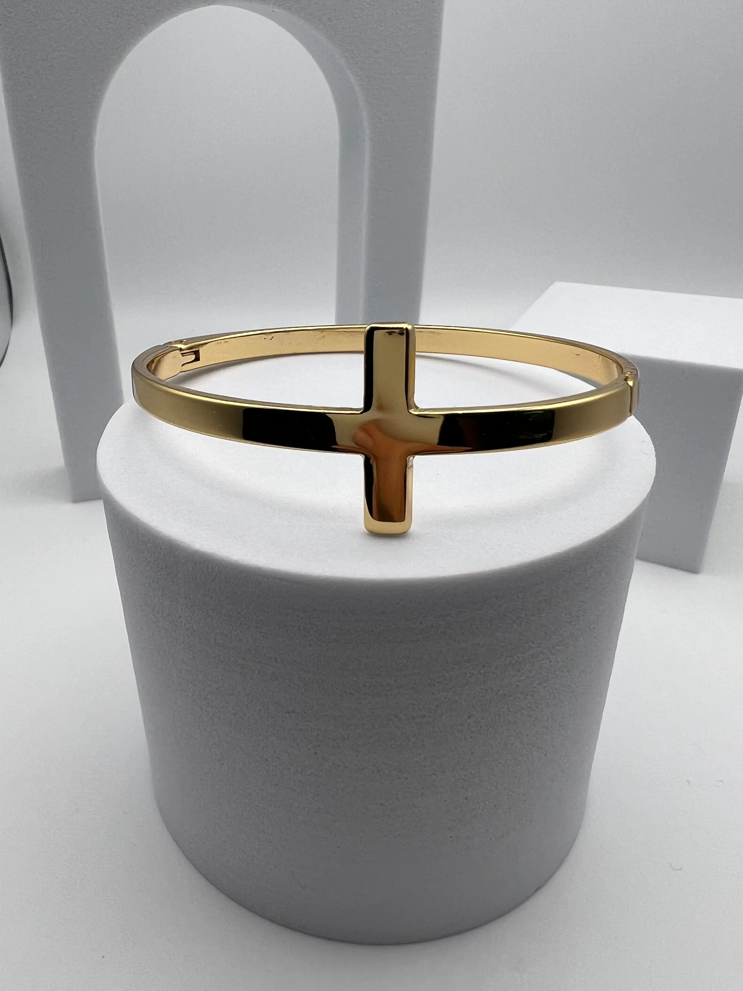 Gold Cross Bracelet