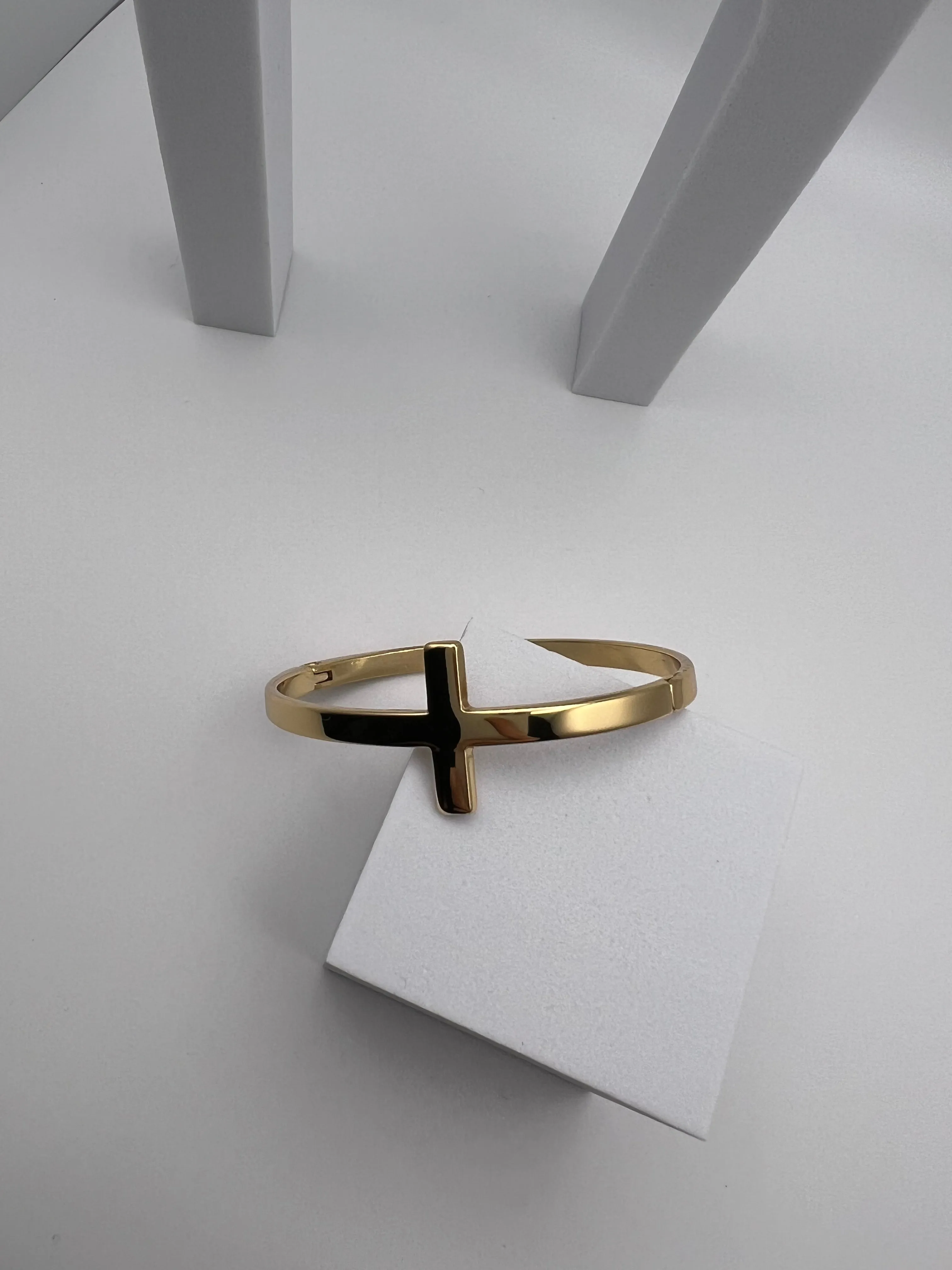 Gold Cross Bracelet
