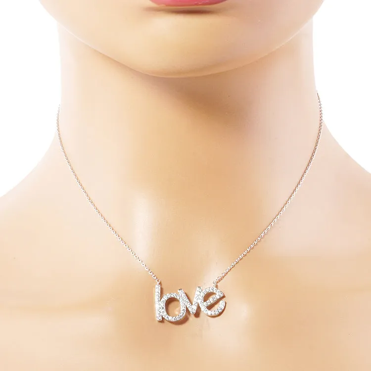 Gold LOVE necklace