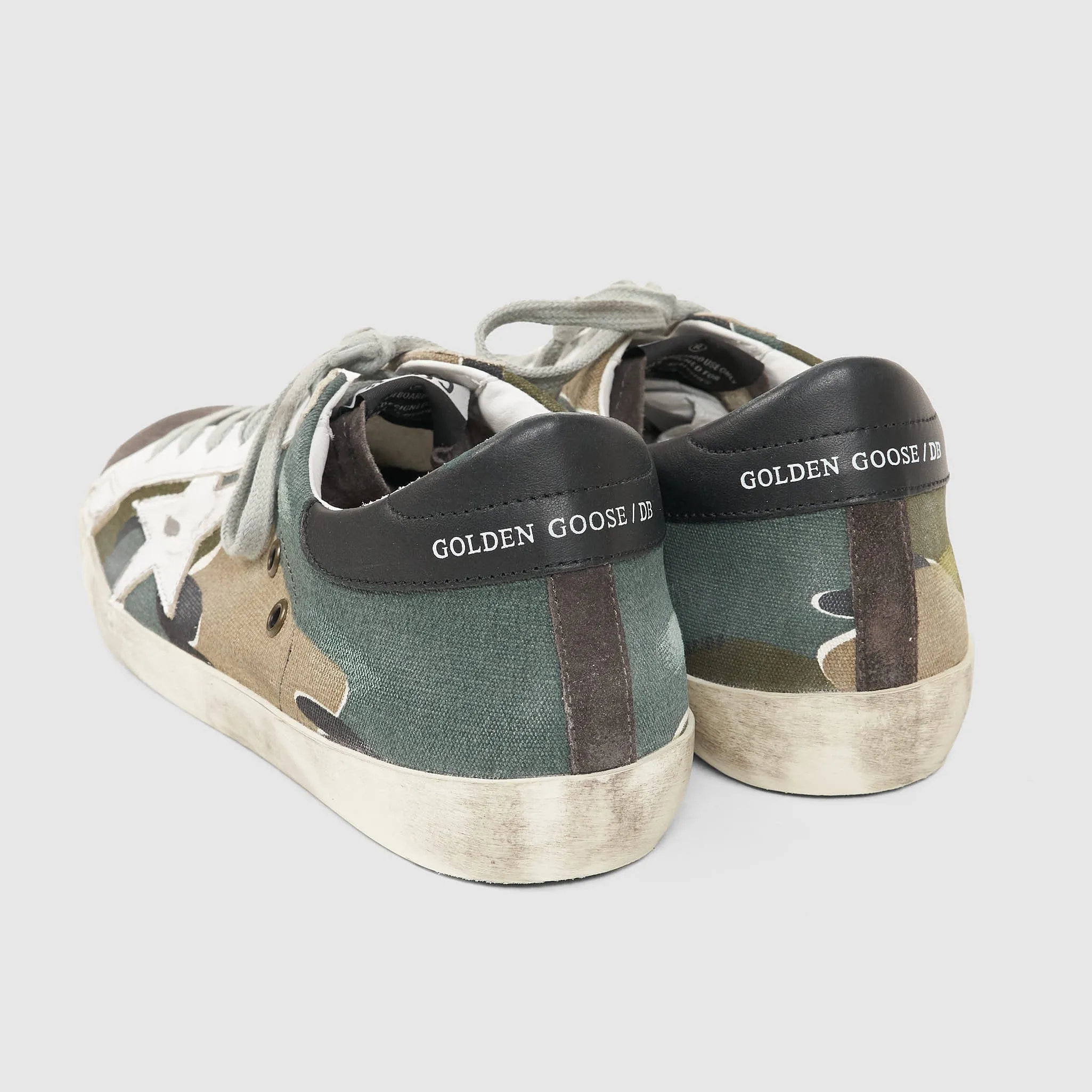 Golden Goose Superstar Camouflage White Sneakers