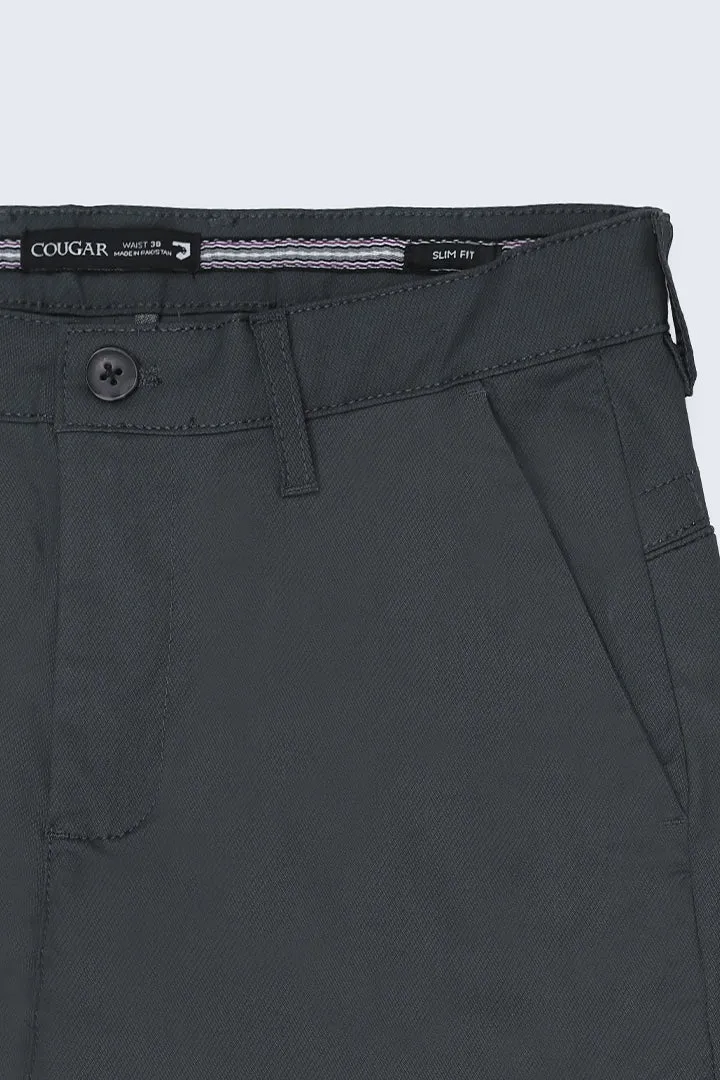 Grey Slim Fit Chino Pants