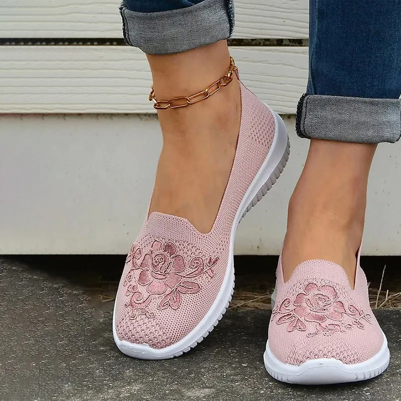 GS Slide-In | Elegante instap sneakers met geborduurde voorkant voor dames