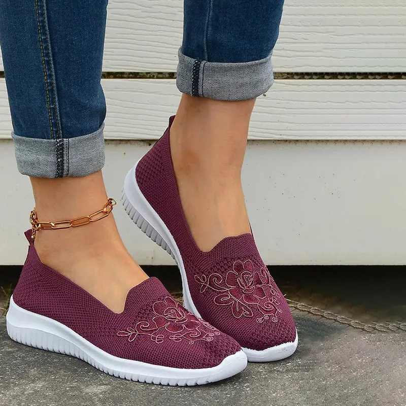 GS Slide-In | Elegante instap sneakers met geborduurde voorkant voor dames