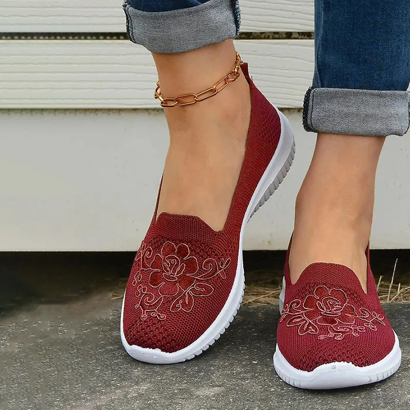 GS Slide-In | Elegante instap sneakers met geborduurde voorkant voor dames