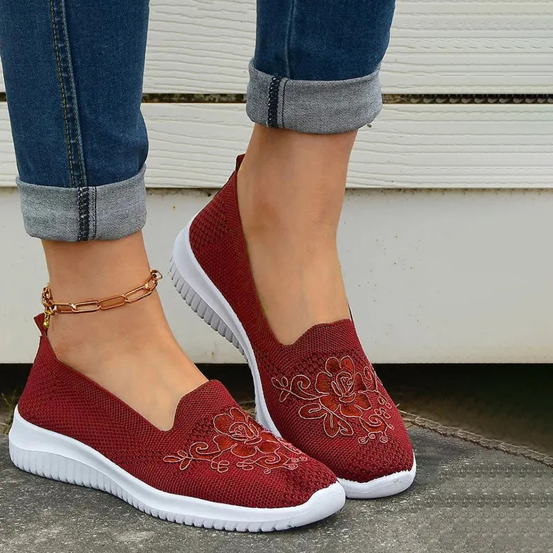 GS Slide-In | Elegante instap sneakers met geborduurde voorkant voor dames