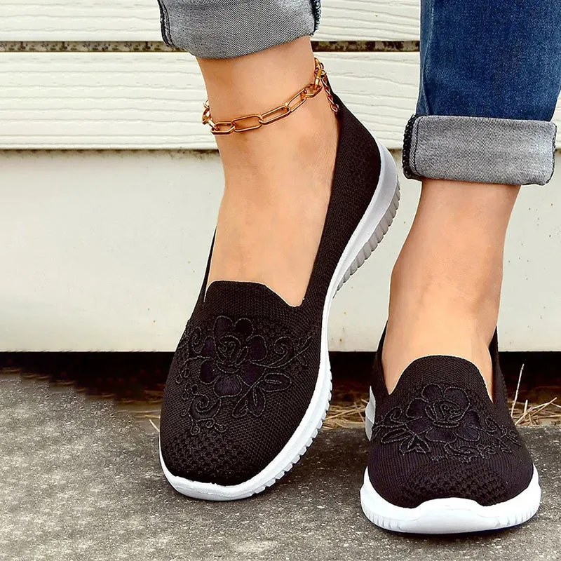 GS Slide-In | Elegante instap sneakers met geborduurde voorkant voor dames