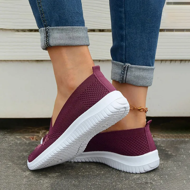 GS Slide-In | Elegante instap sneakers met geborduurde voorkant voor dames