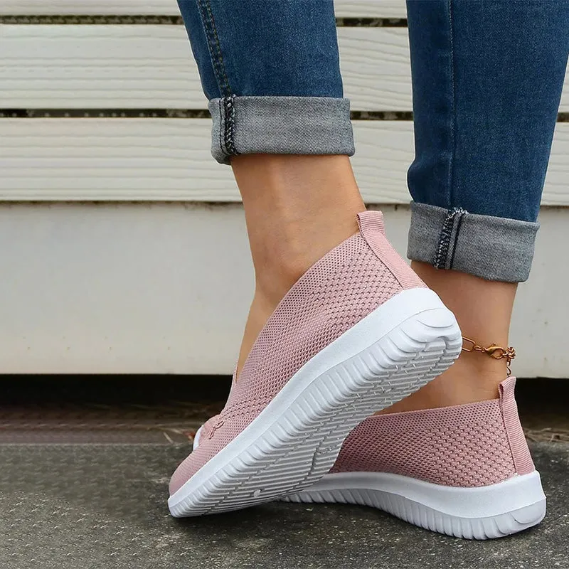 GS Slide-In | Elegante instap sneakers met geborduurde voorkant voor dames