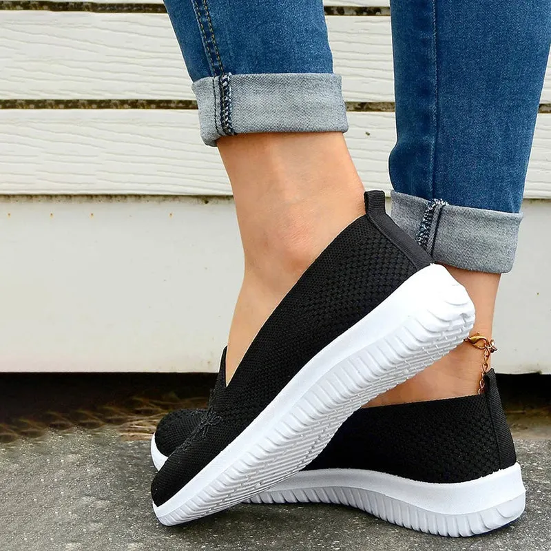 GS Slide-In | Elegante instap sneakers met geborduurde voorkant voor dames