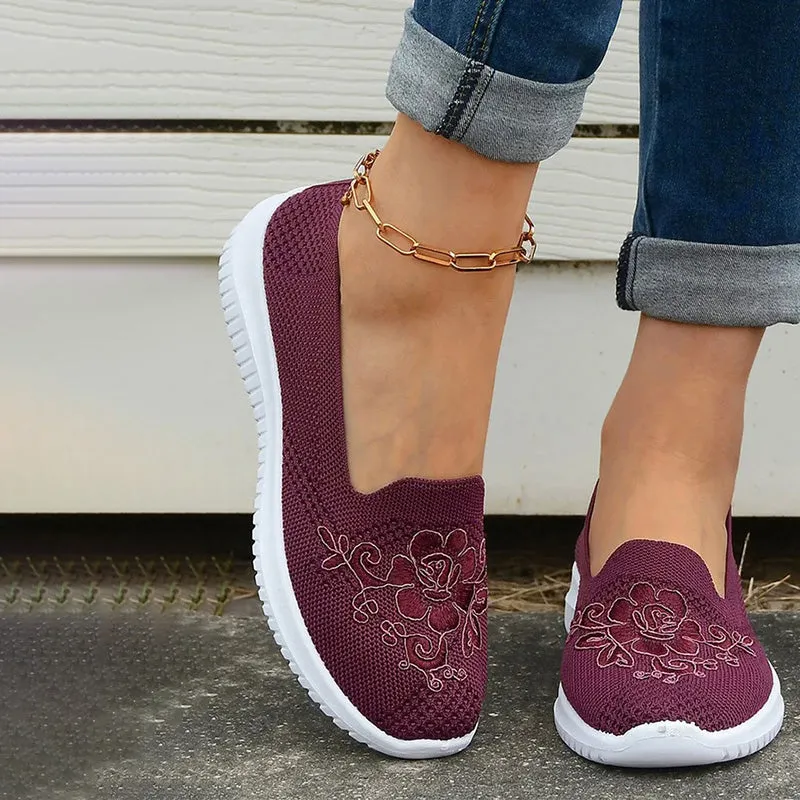 GS Slide-In | Elegante instap sneakers met geborduurde voorkant voor dames