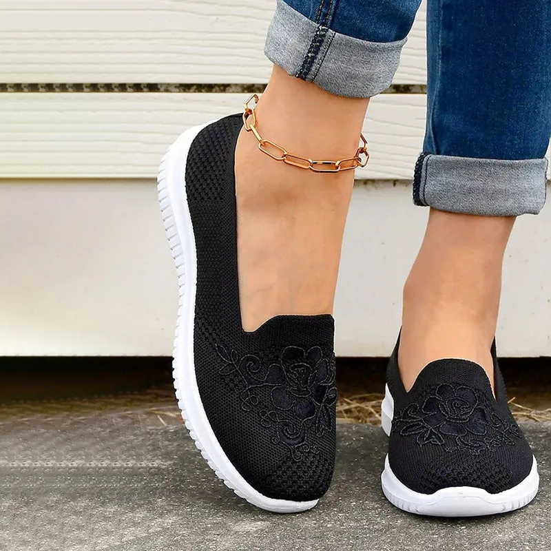 GS Slide-In | Elegante instap sneakers met geborduurde voorkant voor dames
