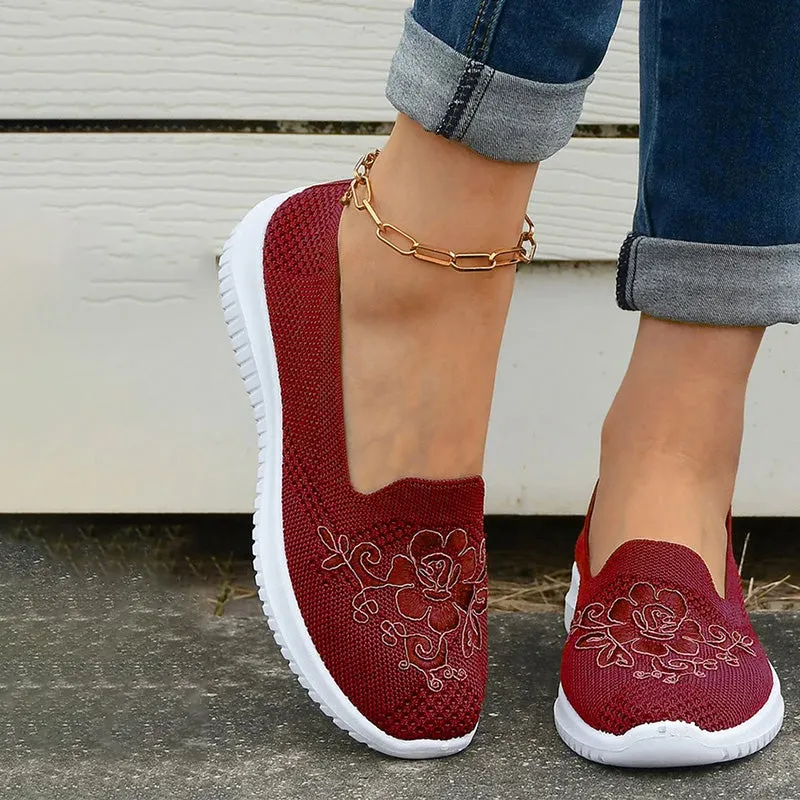 GS Slide-In | Elegante instap sneakers met geborduurde voorkant voor dames