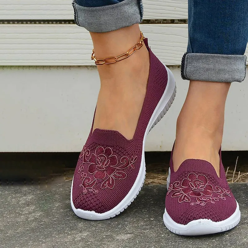 GS Slide-In | Elegante instap sneakers met geborduurde voorkant voor dames
