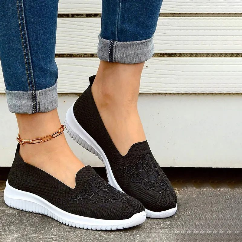 GS Slide-In | Elegante instap sneakers met geborduurde voorkant voor dames