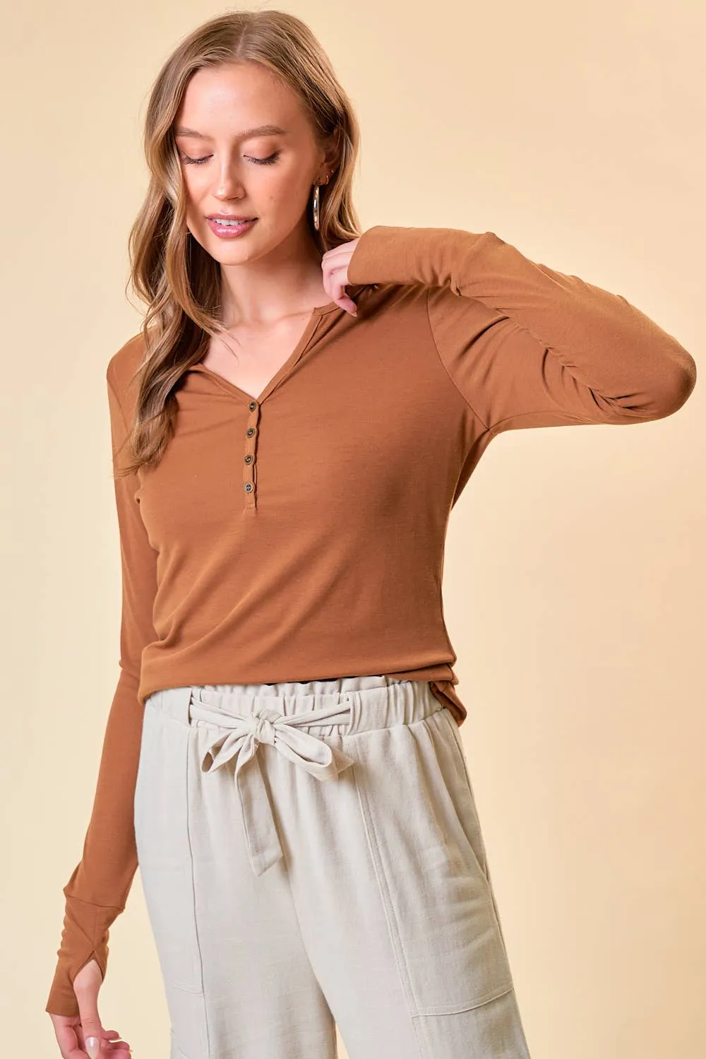 Hadley Henley Knit Top