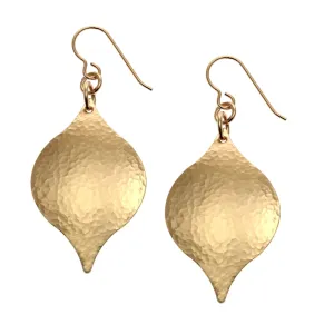Hammered Bronze Marrakesh  Drop Earrings