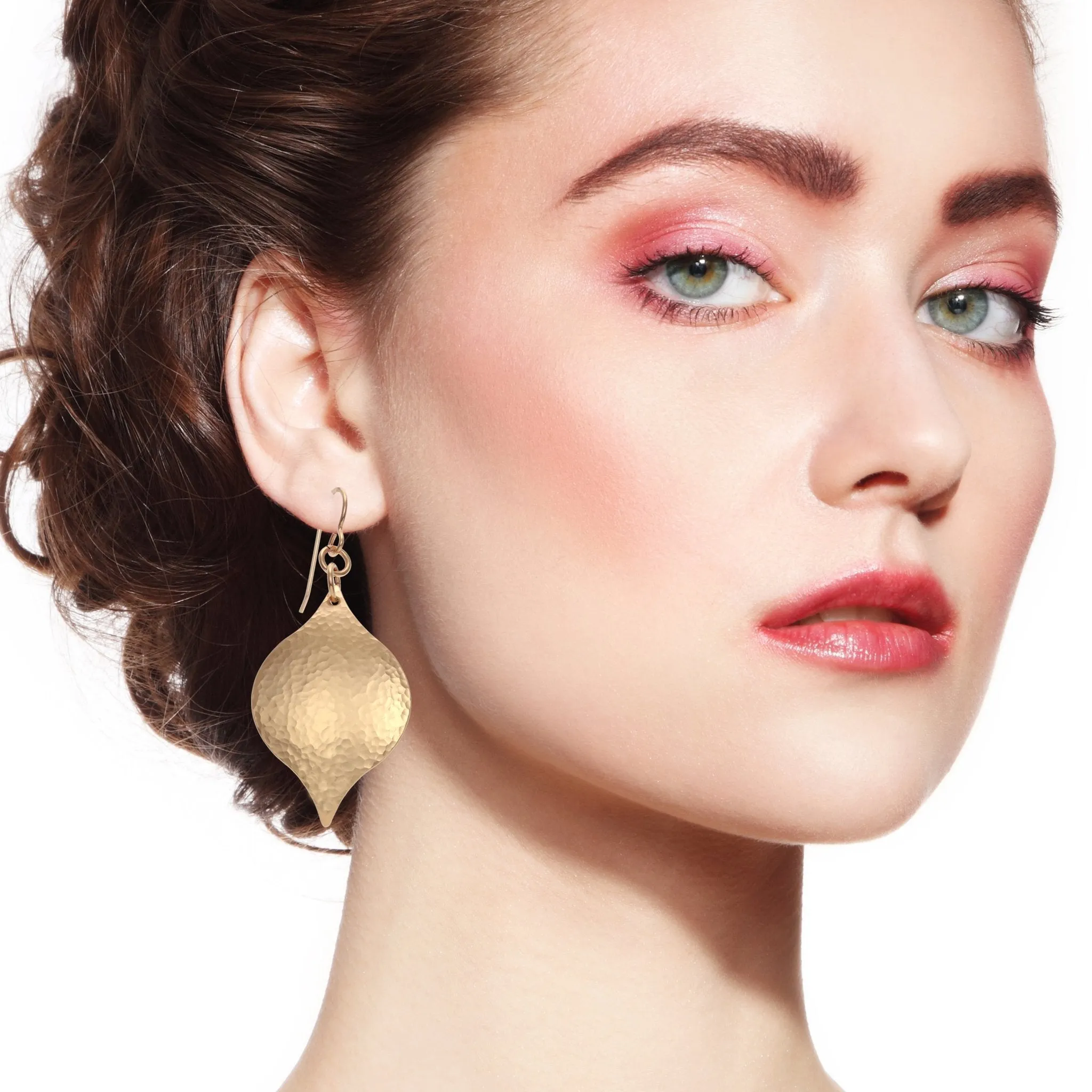 Hammered Bronze Marrakesh  Drop Earrings