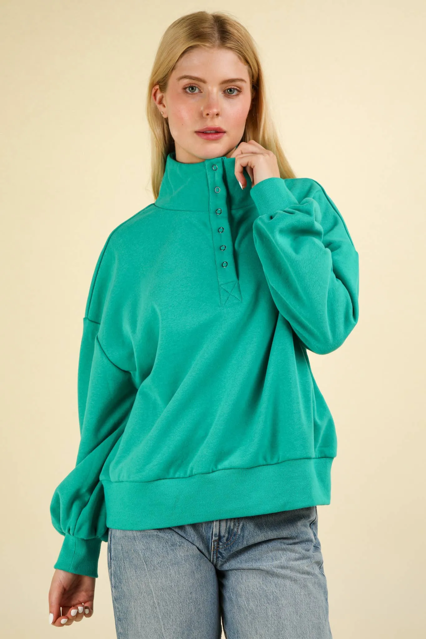 Hannah Balloon Sleeve Pullover