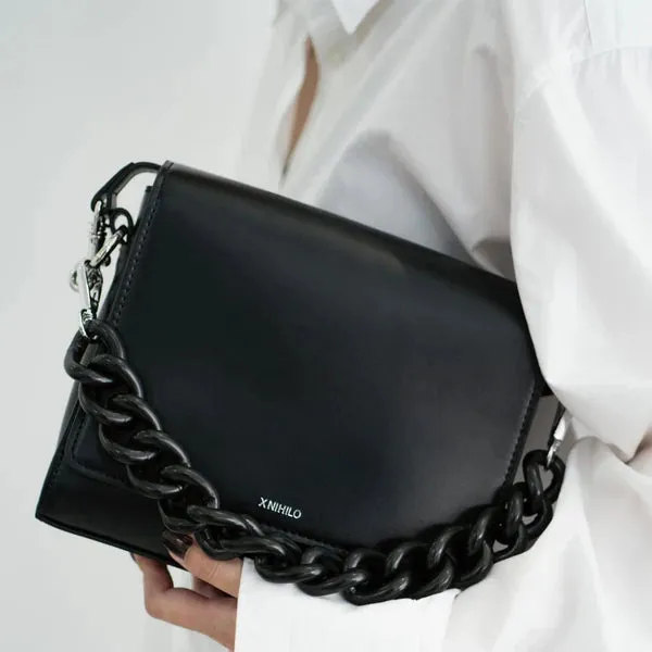 Hardy leather black camera bag