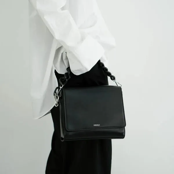 Hardy leather black camera bag
