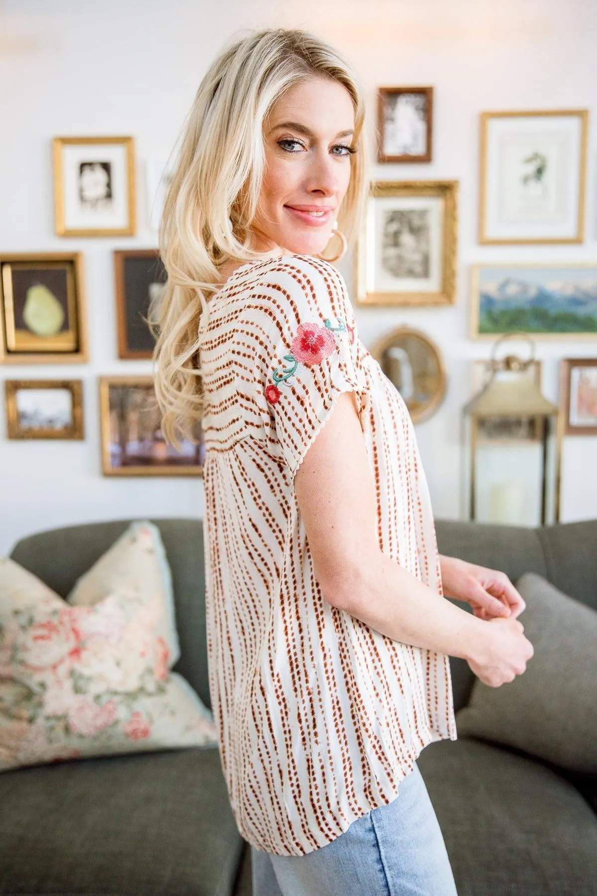 Hazel Blues® | Floral Goals Blouse