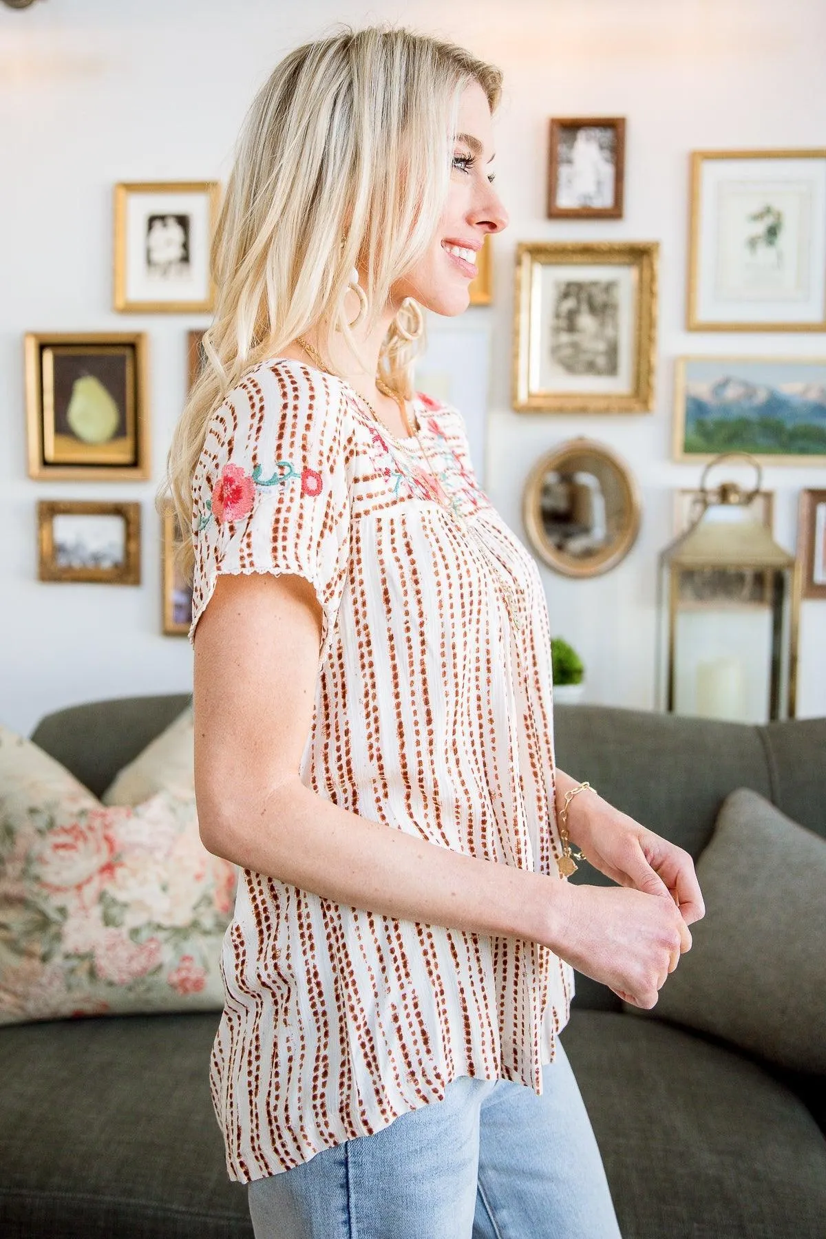 Hazel Blues® | Floral Goals Blouse