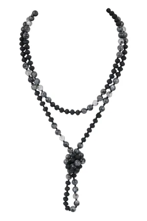 HDN2526 - LONGLINE HAND KNOTTED NECKLACE
