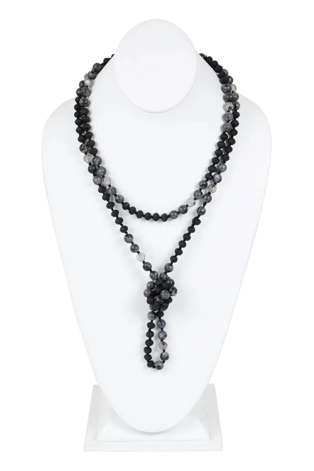 HDN2526 - LONGLINE HAND KNOTTED NECKLACE